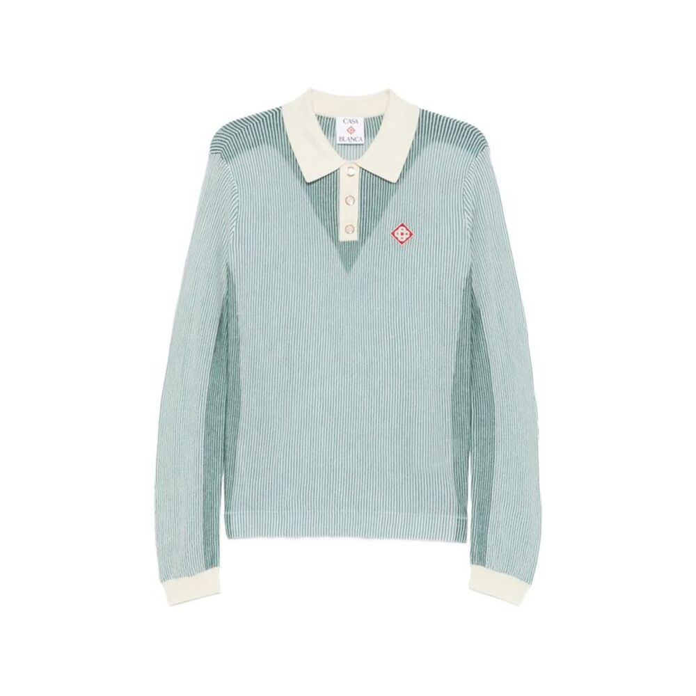 Casablanca Green Polo Shirts Men